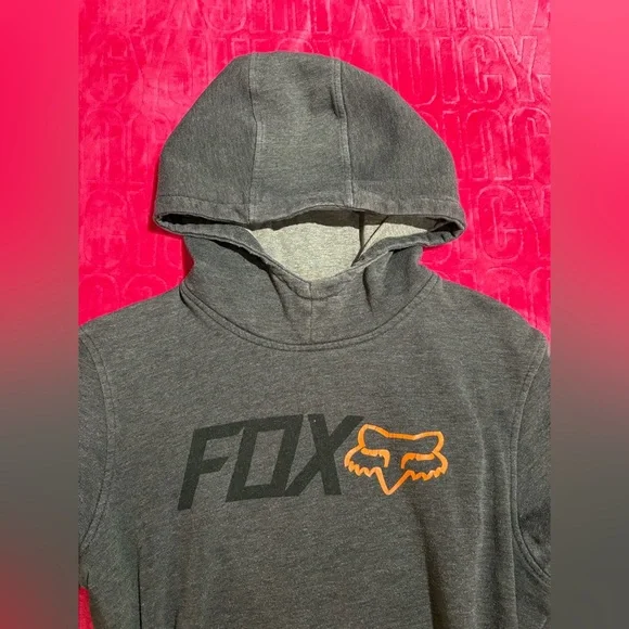 Fox Racing Grey Pullover Hoodie - Picture 4 of 7